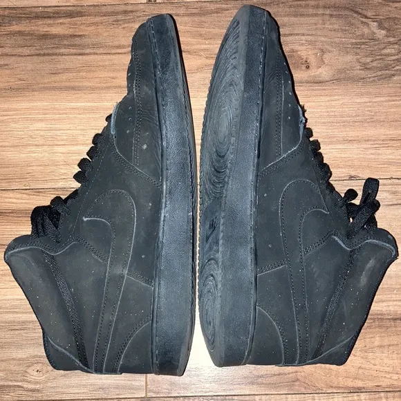 Nike Court Vision All Black mids basketball Sneakers Mens shoes sz 11 AF1