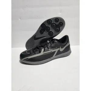 Nike DC0825 004 Junior Sz 3.5 Black/Gray Phantom GT2 Club IC Indoor Soccer Shoes
