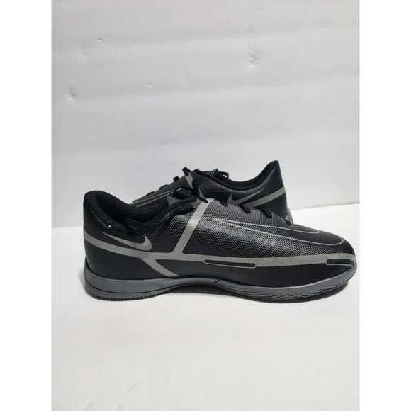 Nike DC0825 004 Junior Sz 3.5 Black/Gray Phantom GT2 Club IC Indoor Soccer Shoes