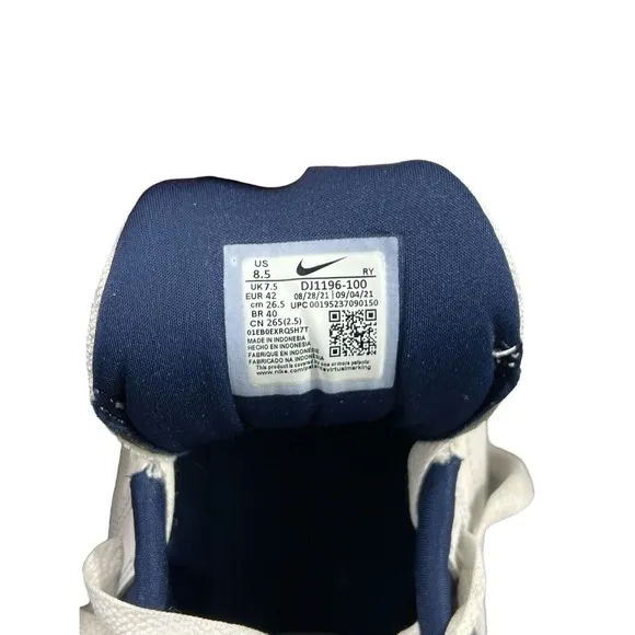 Nike Defy All‎ Day White Midnight Navy Men Sz 8.5
