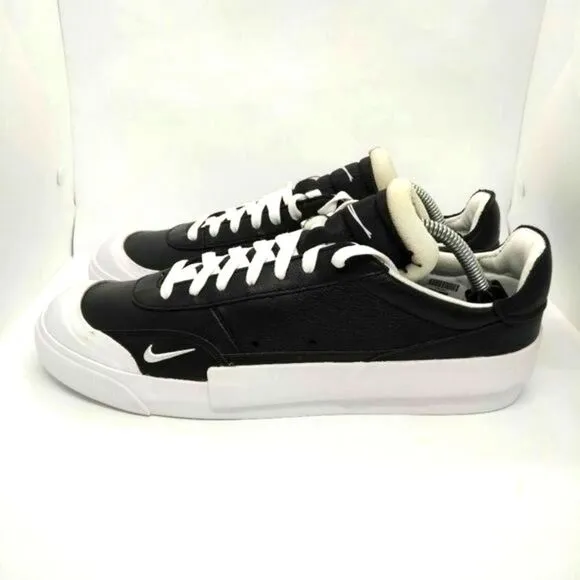 Nike Drop Type Skateboard Sneakers Mens Size 10.5 Black White Shoes Casual‎