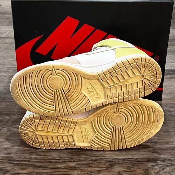 Nike Dunk High 'Cashmere' Lemon Twist Sneakers - Women's Size 8