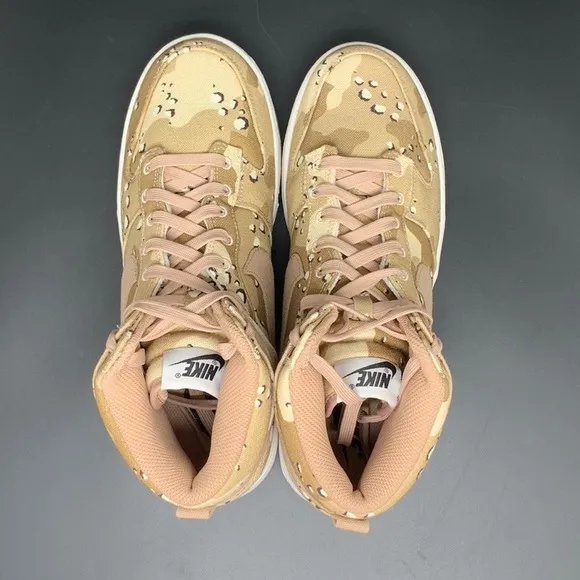 Nike Dunk High Desert Camo Shoes Men's Sz 7.5 /Women's sz 9