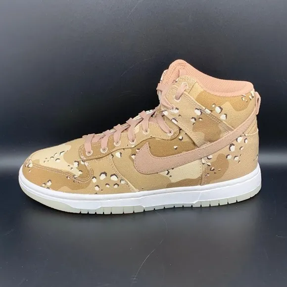 Nike Dunk High Desert Camo Shoes Men's Sz 7.5 /Women's sz 9