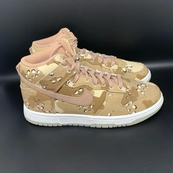 Nike Dunk High Desert Camo Shoes Men's Sz 7.5 /Women's sz 9