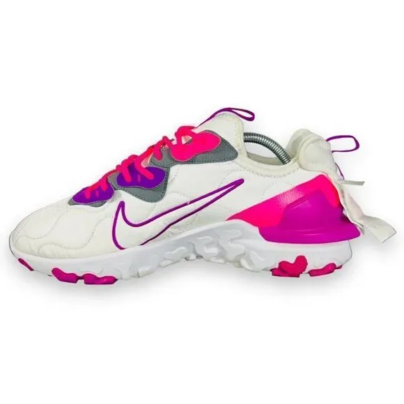 Nike ID By You React Vision 3M White / Hot Pink / Purple DA7568-991 Men's 11