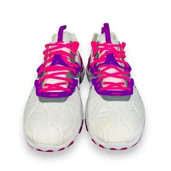 Nike ID By You React Vision 3M White / Hot Pink / Purple DA7568-991 Men's 11