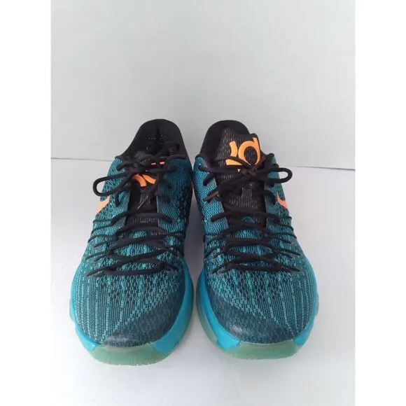 Nike KD 8 Basketball Shoes‎ Blue Lagoon Bright Citrus Athletic Sneakers
