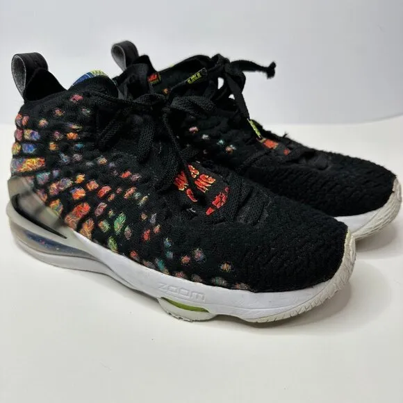 Nike LeBron 17 James Gang Size 5.5 Youth Sneakers BQ5594-005 Basketball