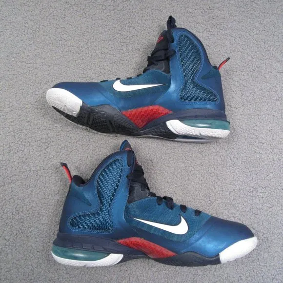 Nike LeBron 9 Swingman Men’s Basketball Shoes Size 10 Blue Performance Sneaker