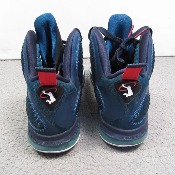 Nike LeBron 9 Swingman Men’s Basketball Shoes Size 10 Blue Performance Sneaker