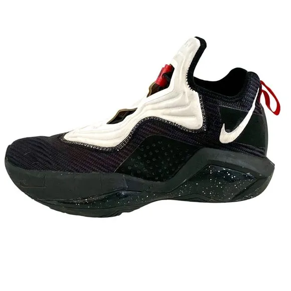 Nike LeBron Soldier 14 XIV Basketball Shoes US 12 CK6024-002 Black White RARE