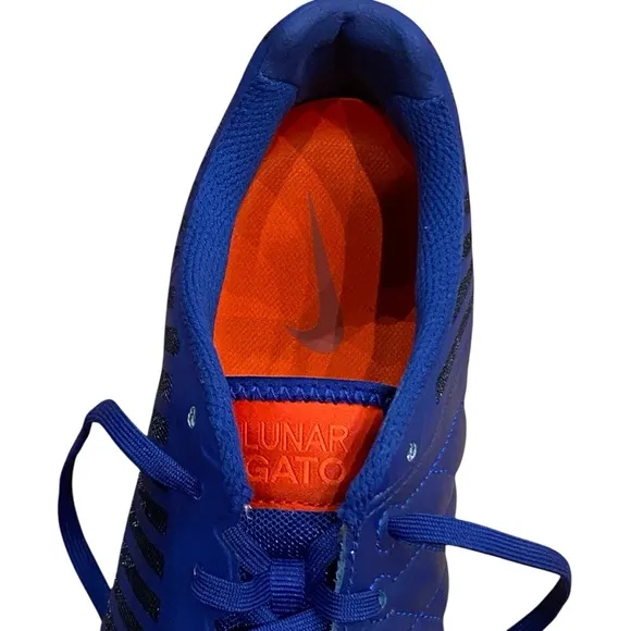 Nike Lunargato‎ Il Indoor/Court Low Soccer Shoes Deep Royal Blue Men's Size 11