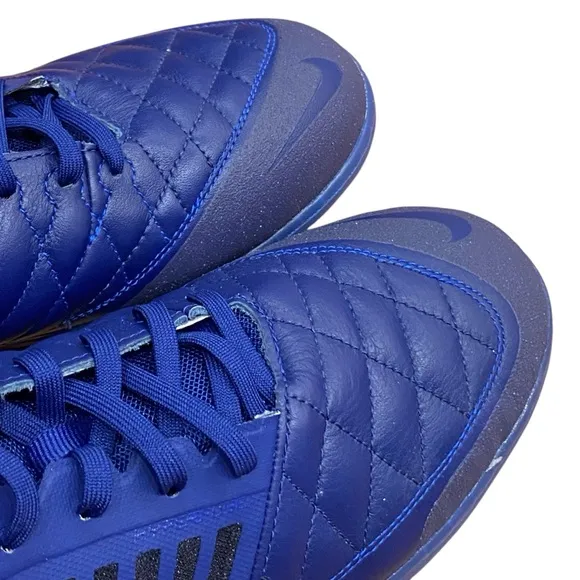 Nike Lunargato‎ Il Indoor/Court Low Soccer Shoes Deep Royal Blue Men's Size 11