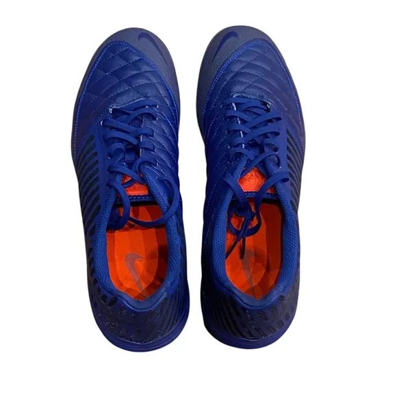 Nike Lunargato‎ Il Indoor/Court Low Soccer Shoes Deep Royal Blue Men's Size 11