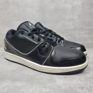 Nike Mens Size 12 Jordan 1 Flight 2 Black Leather 654465-021 Shoes Sneakers‎