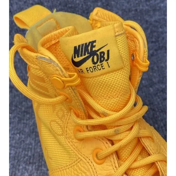 Nike OBJ Shoes Men 10.5 Sf Af1 Mid Special Field Air Force Mid Orange Sneakers