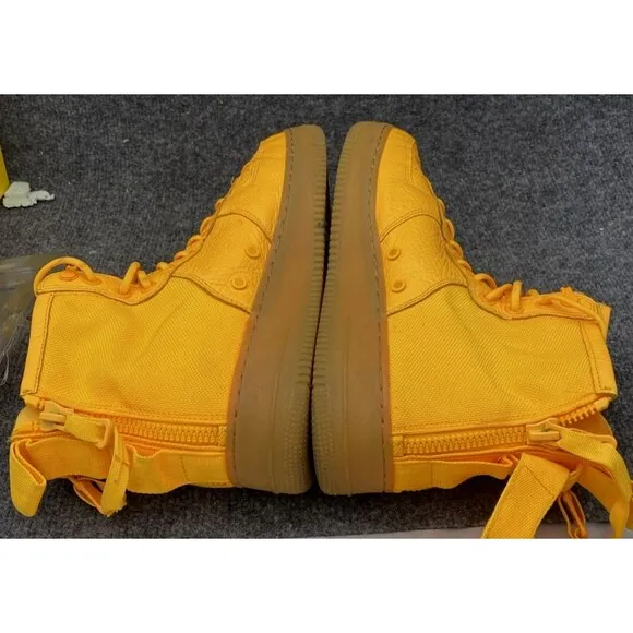Nike OBJ Shoes Men 10.5 Sf Af1 Mid Special Field Air Force Mid Orange Sneakers
