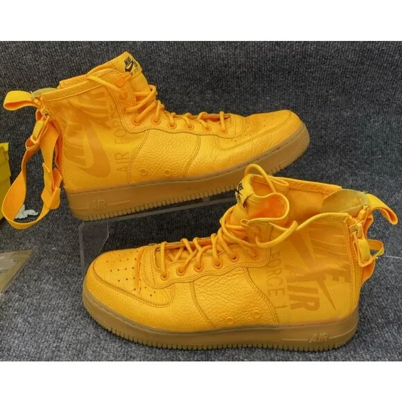 Nike OBJ Shoes Men 10.5 Sf Af1 Mid Special Field Air Force Mid Orange Sneakers