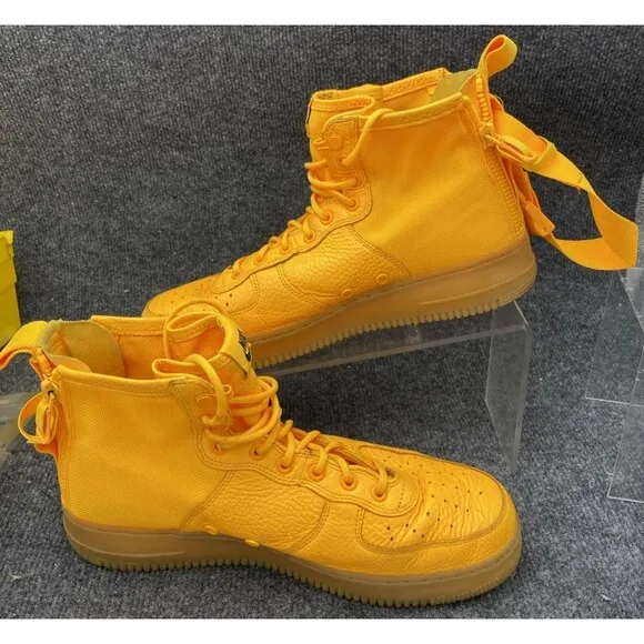 Nike OBJ Shoes Men 10.5 Sf Af1 Mid Special Field Air Force Mid Orange Sneakers