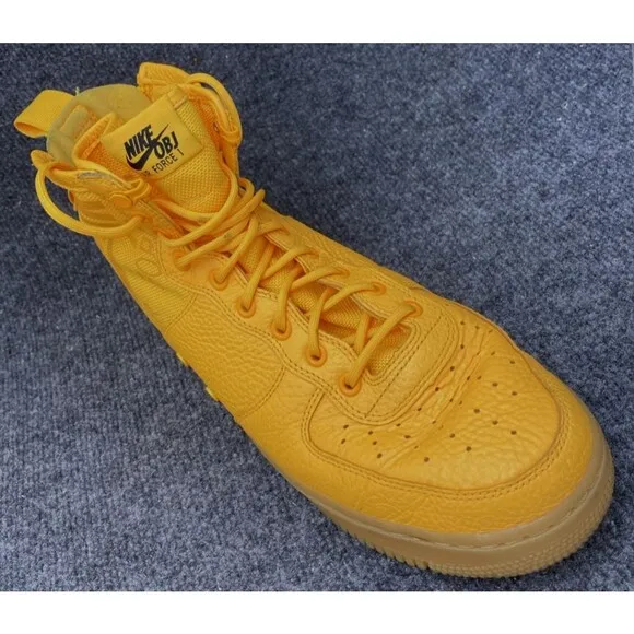 Nike OBJ Shoes Men 10.5 Sf Af1 Mid Special Field Air Force Mid Orange Sneakers