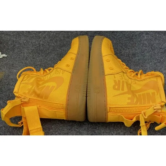 Nike OBJ Shoes Men 10.5 Sf Af1 Mid Special Field Air Force Mid Orange Sneakers