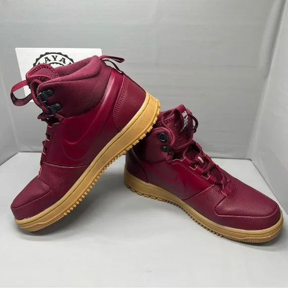 Nike Path Winter Dark Sneaker Boots &quot;Gum Bottom&quot; BQ4223-600 Men Size 8 Preowned