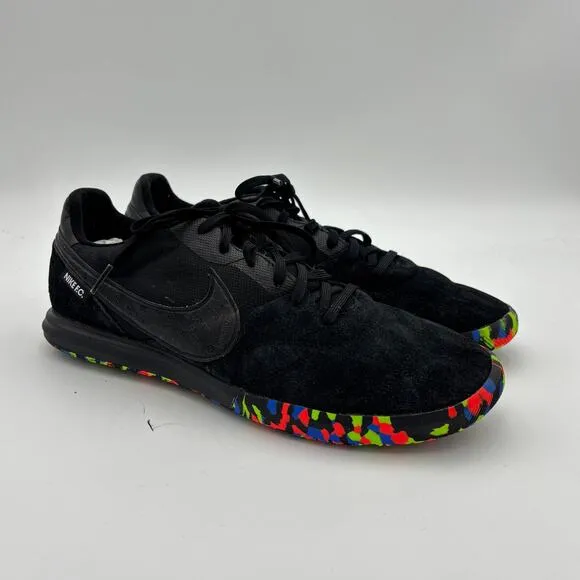Nike Premier 2 Sala IC Black Multi Camo Suede Soccer Shoes Men's 11