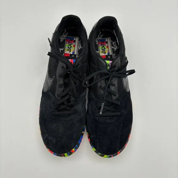 Nike Premier 2 Sala IC Black Multi Camo Suede Soccer Shoes Men's 11