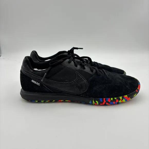 Nike Premier 2 Sala IC Black Multi Camo Suede Soccer Shoes Men's 11