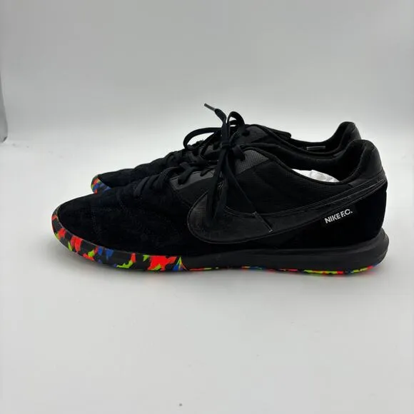 Nike Premier 2 Sala IC Black Multi Camo Suede Soccer Shoes Men's 11