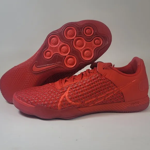 Nike React Gato IC Indoor Soccer Shoes Mens Size University Red CT0550-600