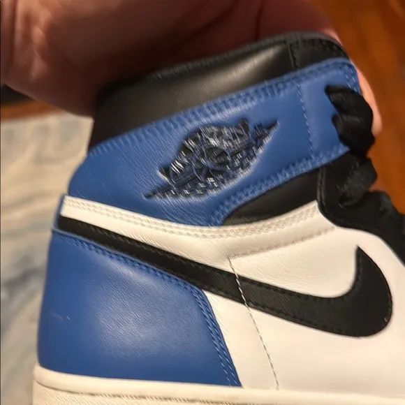 Nike Red and Blue Athletic Shoes High-Top Design