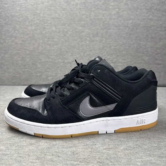 Nike SB Air Force 2 Low &quot;Black Grey Gum&quot; (AO0300-001) Men's Size 14