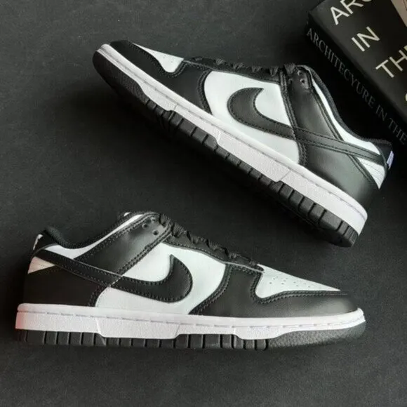 Nike SB Dunk Low Pro Black Gum White Classic Skateboard Shoes Men's