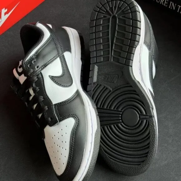 Nike SB Dunk Low Pro Black Gum White Classic Skateboard Shoes Men's
