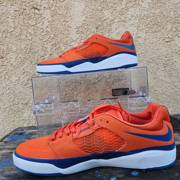 Nike SB Ishod Wair Men's Skateboard Low Top Shoes Blue Orange DZ5648-800