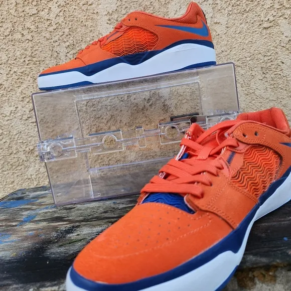 Nike SB Ishod Wair Men's Skateboard Low Top Shoes Blue Orange DZ5648-800