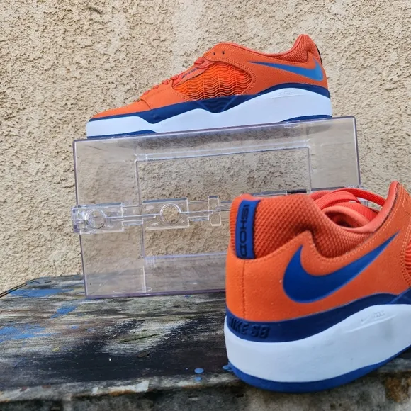 Nike SB Ishod Wair Men's Skateboard Low Top Shoes Blue Orange DZ5648-800