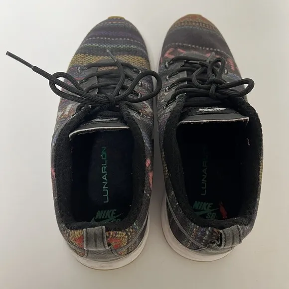 Nike SB Project Skateboard Shoes Size 7.5 BA Lunarlon Hacky Sack Aztec Hippy