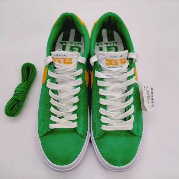 Nike SB Zoom Blazer Low Pro GT Lucky Green Skateboard Shoes Mens‎ Size 8.5