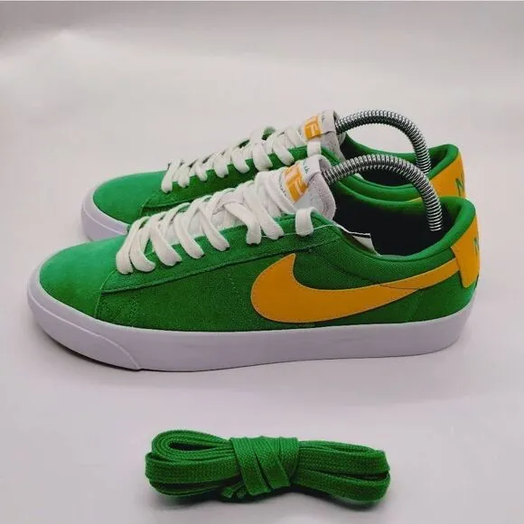 Nike SB Zoom Blazer Low Pro GT Lucky Green Skateboard Shoes Mens‎ Size 8.5