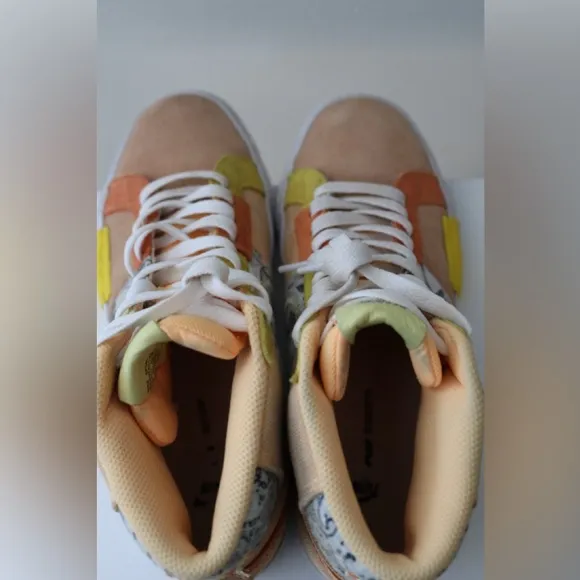 NIKE SB ZOOM BLAZER MID PREMIUM MELON TINT-CITRON TINT-WHITE SZ 5 [DM0859-800]