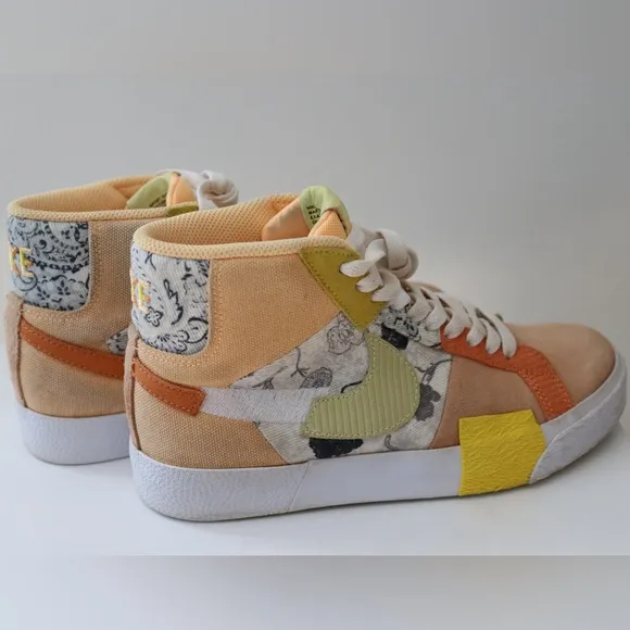 NIKE SB ZOOM BLAZER MID PREMIUM MELON TINT-CITRON TINT-WHITE SZ 5 [DM0859-800]