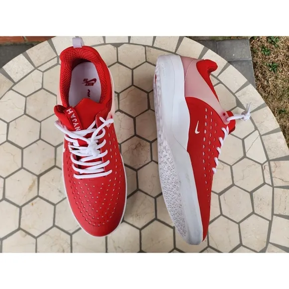 Nike SB Zoom Nyjah Free 3 Men's size 14 Red White Skate Shoes DV1187 600 New
