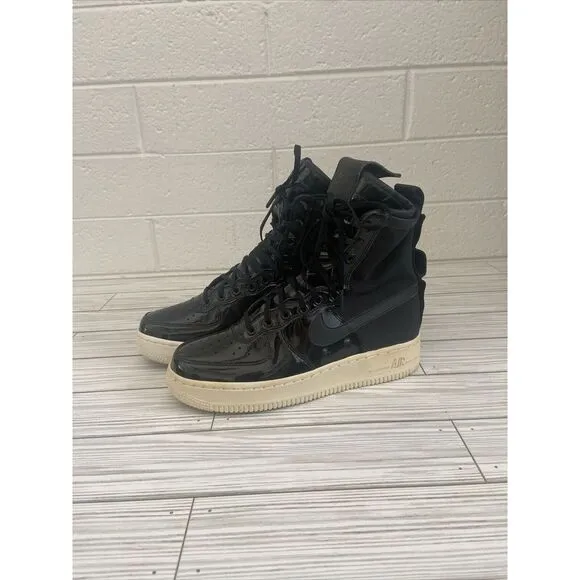 Nike SF Air Force‎ 1 High Ruby Rose Black Boots AJ0963-001 Womens 7