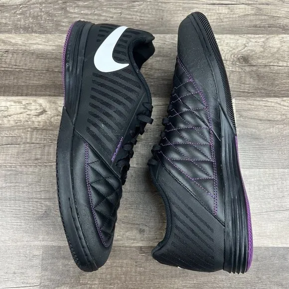 Nike Shoes Lunar Gato II 2 Indoor Soccer Futbol Black 580456-007 Mens Size 12