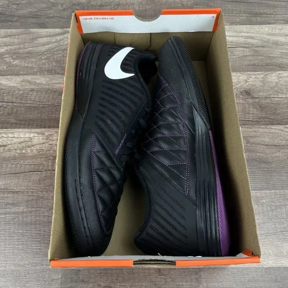 Nike Shoes Lunar Gato II 2 Indoor Soccer Futbol Black 580456-007 Mens Size 12