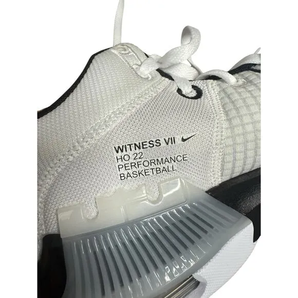 Nike Shoes Men 11.5 White Black Lebron Witness VII Basketball Sneakers Athletic