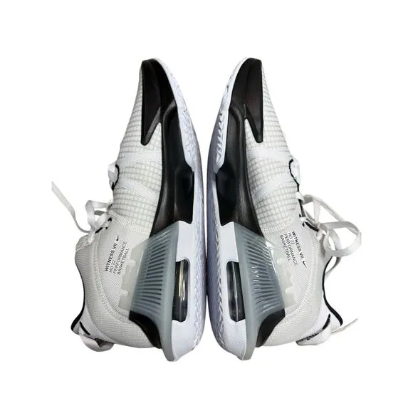 Nike Shoes Men 11.5 White Black Lebron Witness VII Basketball Sneakers Athletic